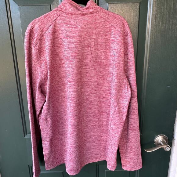 NWT Graham Luxe Mens Port Red Performance Quarter Zip Pullover Shirt Medium - Picture 3 of 7
